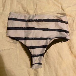 High waisted reversible bikini bottoms